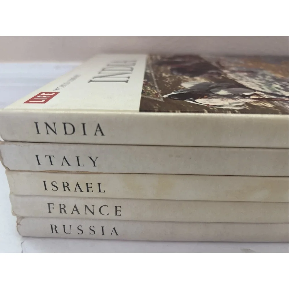 Time Life World Library Lot of 5 Hardcover Book Set Vintage 1960's Homeschool